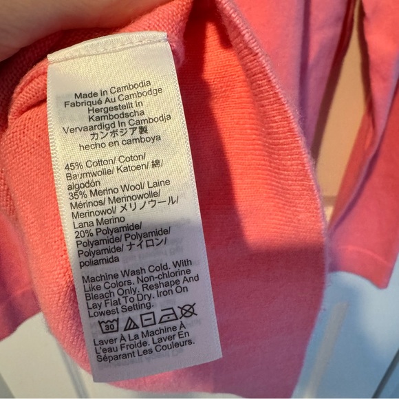 NWT J. Crew Teddie Pink Crewneck Long Sleeve Sweater | XL - Picture 5 of 5